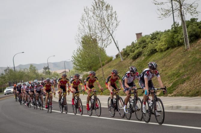 Bissell and Kenda-5 Hour Energy work to capture the break on the last lap.