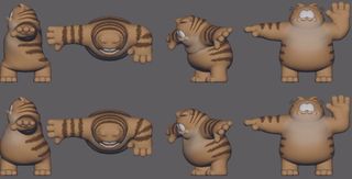 DNEG Animaton Garfield sculpt