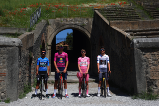 Jersey wearers on stage 10 of the Giro d'Italia