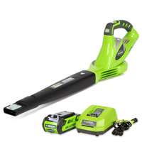 GreenWorks 40V (150 MPH / 135 CFM) Cordless Leaf Blower/sweeper, 2.0Ah Battery and Charger Included Was $129.00