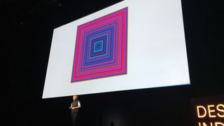 Neil Harbisson on stage at Design Indaba 2019