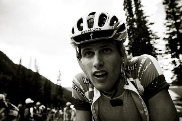 Marc de Maar (UnitedHealthcare) a little worn out after his hard effort in the break and on the climb.