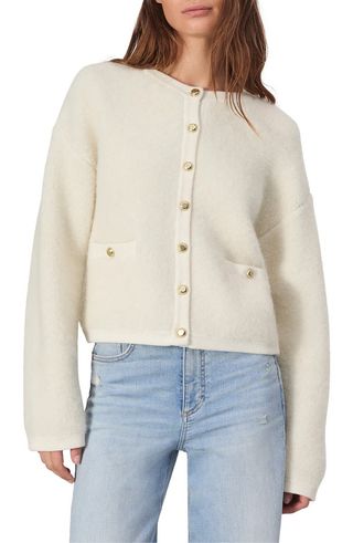 Kaia Boxy Bouclé Cardigan