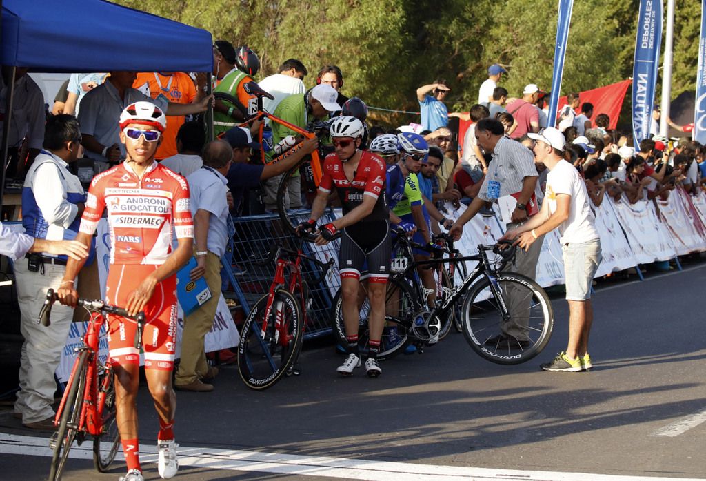 Adroni and Trek also had their riders go the wrong way