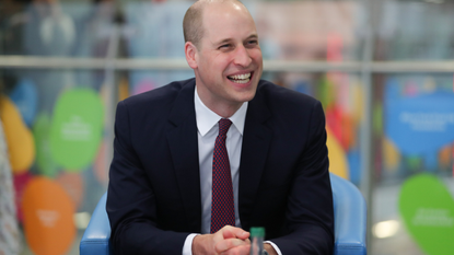 Prince William, Duke of Cambridge speaks with military veterans now working for the NHS as he visits Evelina London Children's Hospital to launch a nationwide programme to help veterans find work in the NHS on January 18, 2018 in London, England.