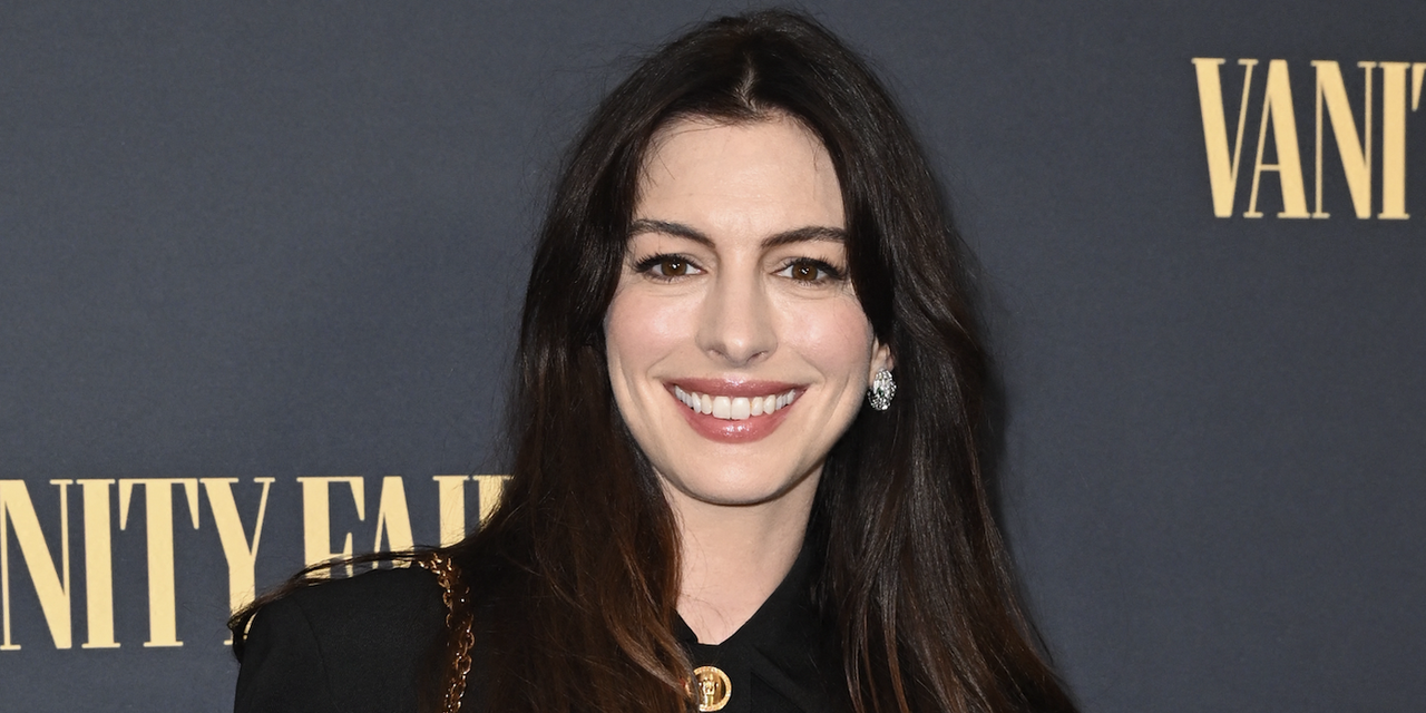 Anne Hathaway at the New York premiere screening of &quot;The Apprentice&quot; held at the DGA Theater on October 8, 2024 in New York City