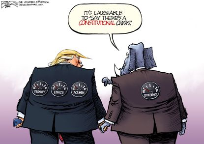 Political Cartoon U.S. Trump GOP Congress Senate Ethics Republican