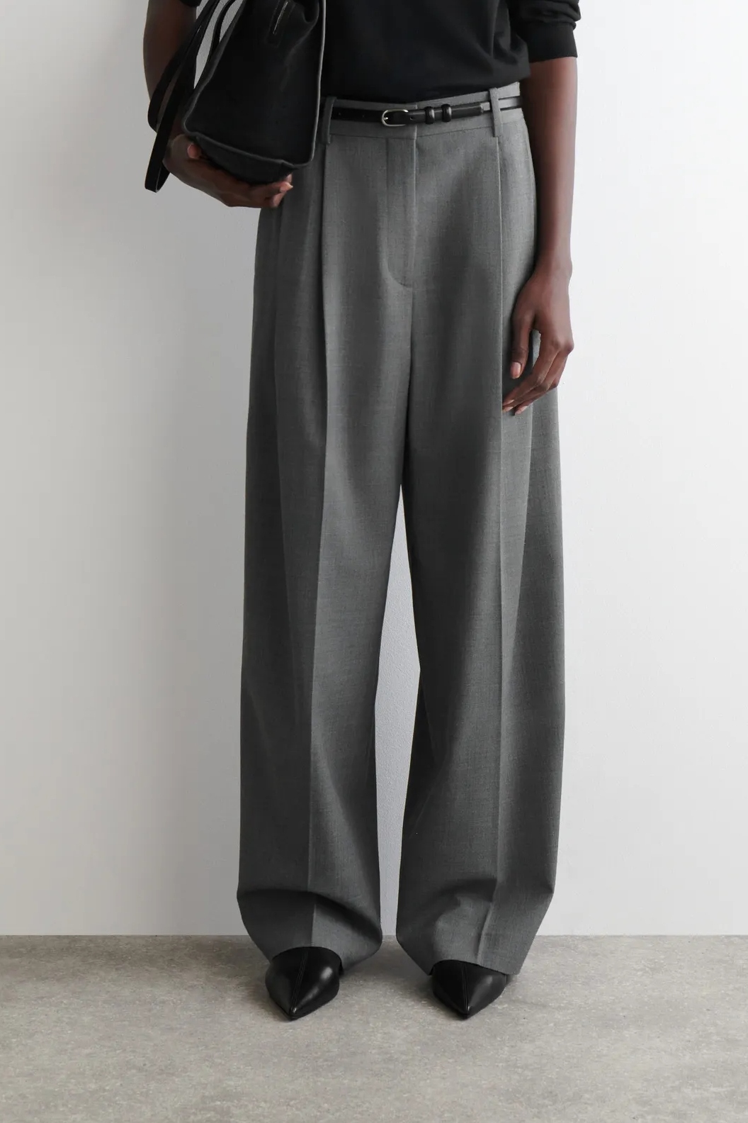 COS, Relaxed Twill Wide-Leg Pants