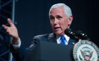 Vice President Mike Pence spoke during a ceremony to announced NASA's newest astronaut class, on June 7, 2017,