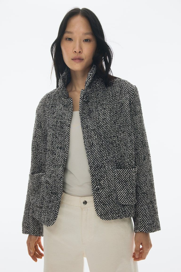 Jacquard-Weave Jacket