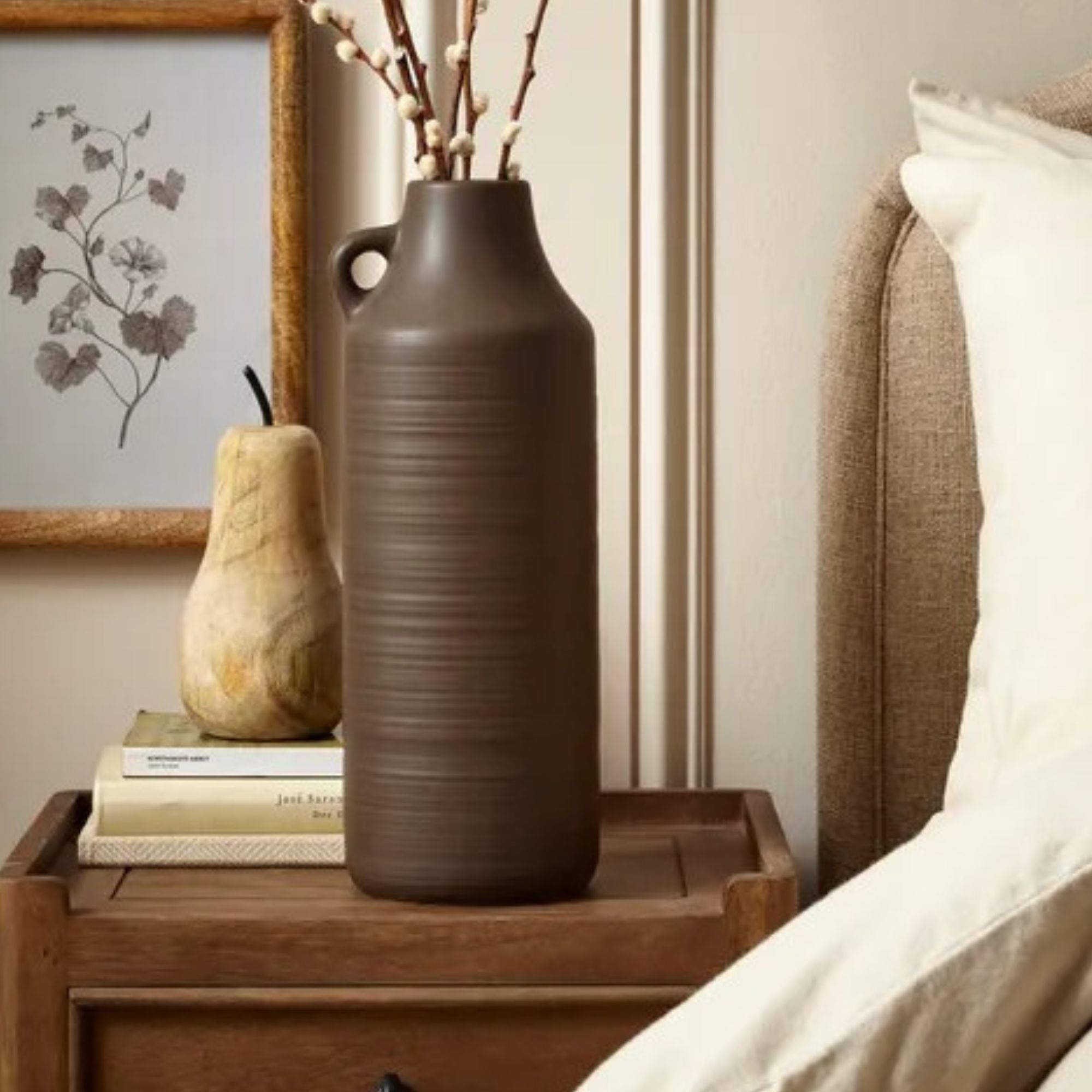 Brown decorative vase 