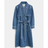 DENIM TRENCH COAT - £100 at WHITE STUFF