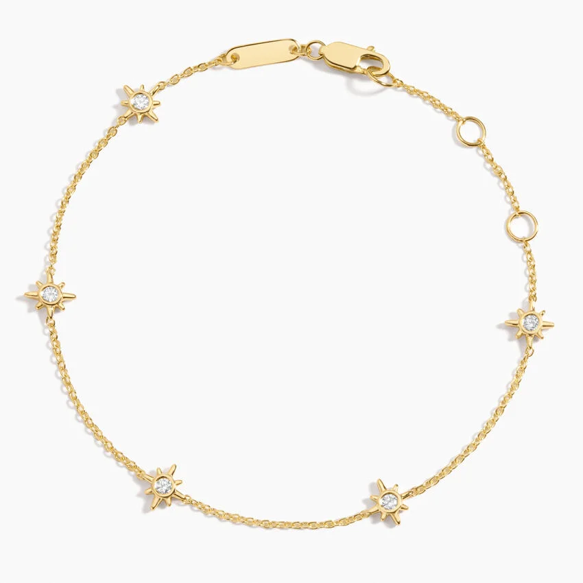 Brilliant Earth, Sol Starburst Diamond Station Bracelet (1/8 ct. tw.) in 14K Yellow Gold