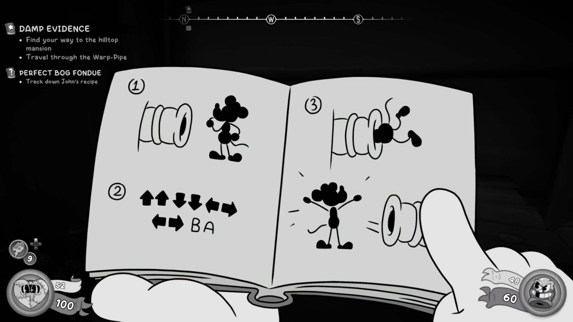 An instructions booklet in Mouse P.I. for Hire