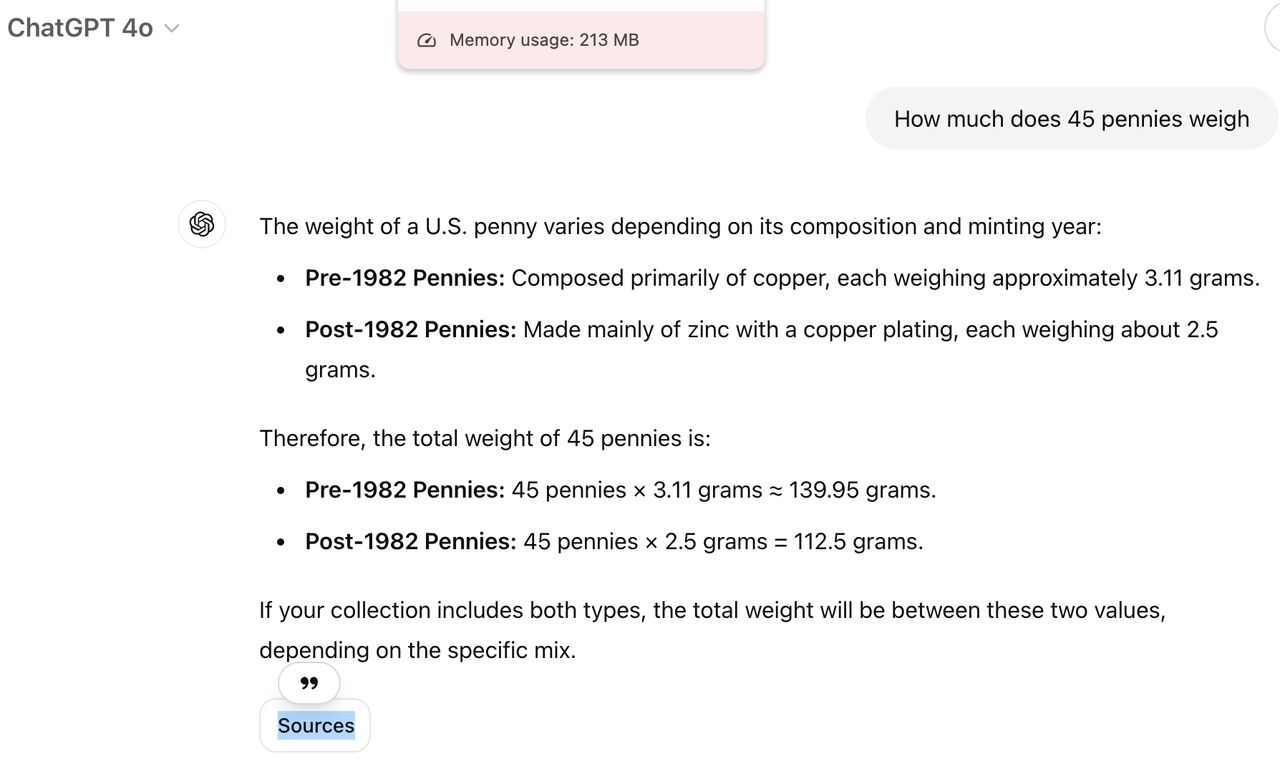 ChatGPT Search examples