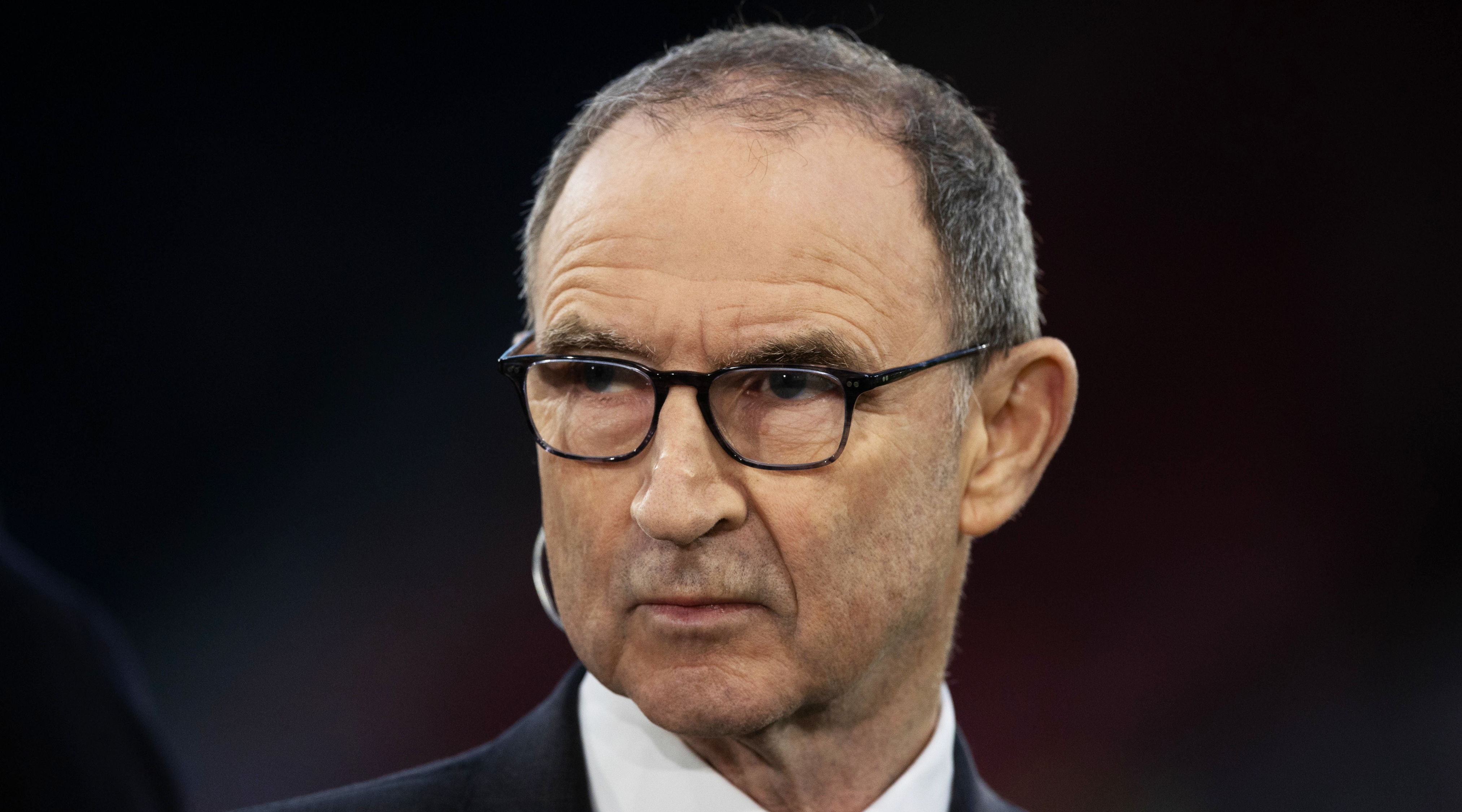 Football manager Martin O'Neill, pictured during a television broadcast of the UEFA Nations League match between Scotland and the Republic of Ireland on 24 September, 2022 at Hampden Park in Glasgow, United Kingdom