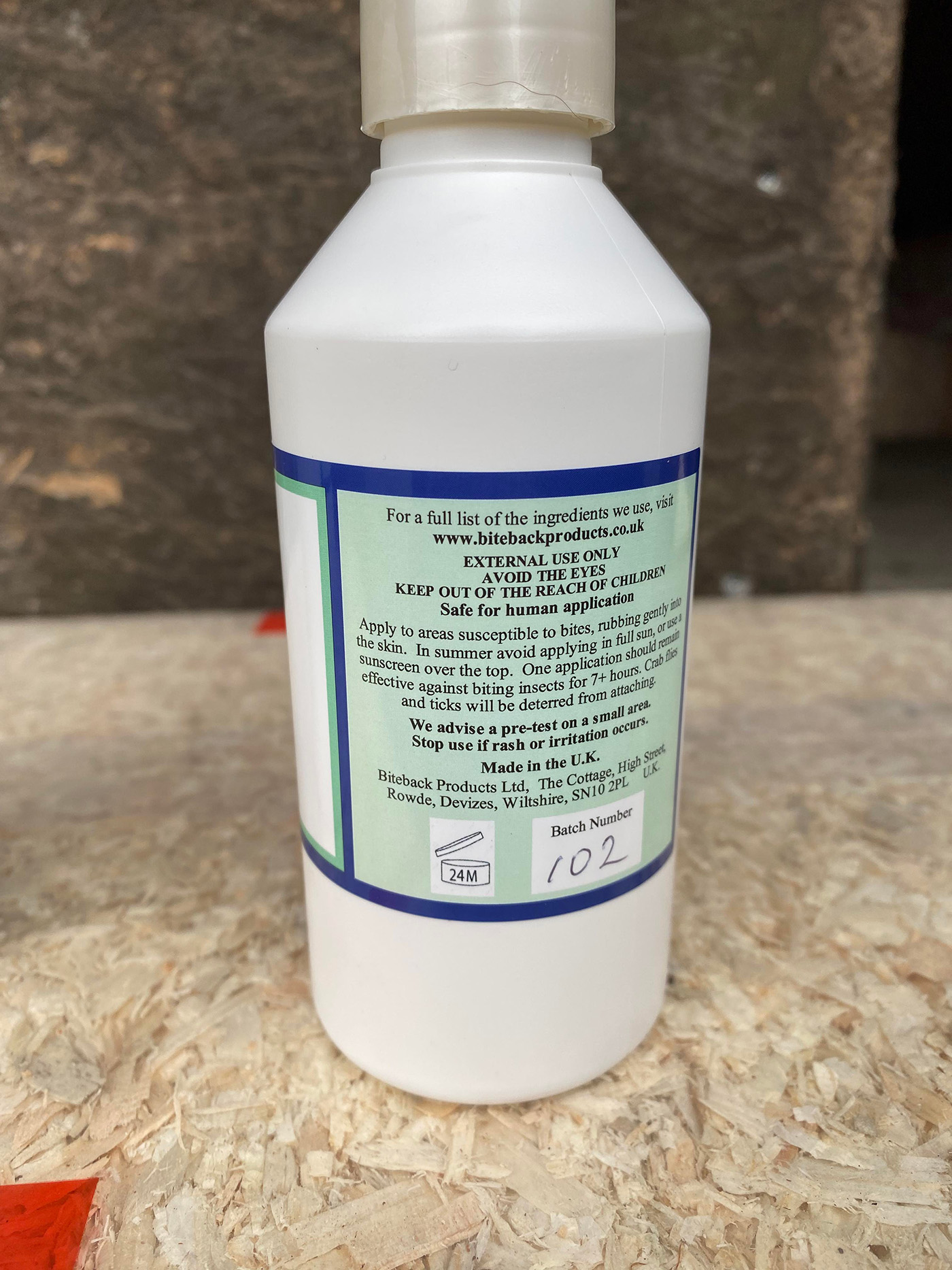 Biteback Superfly gel instructions