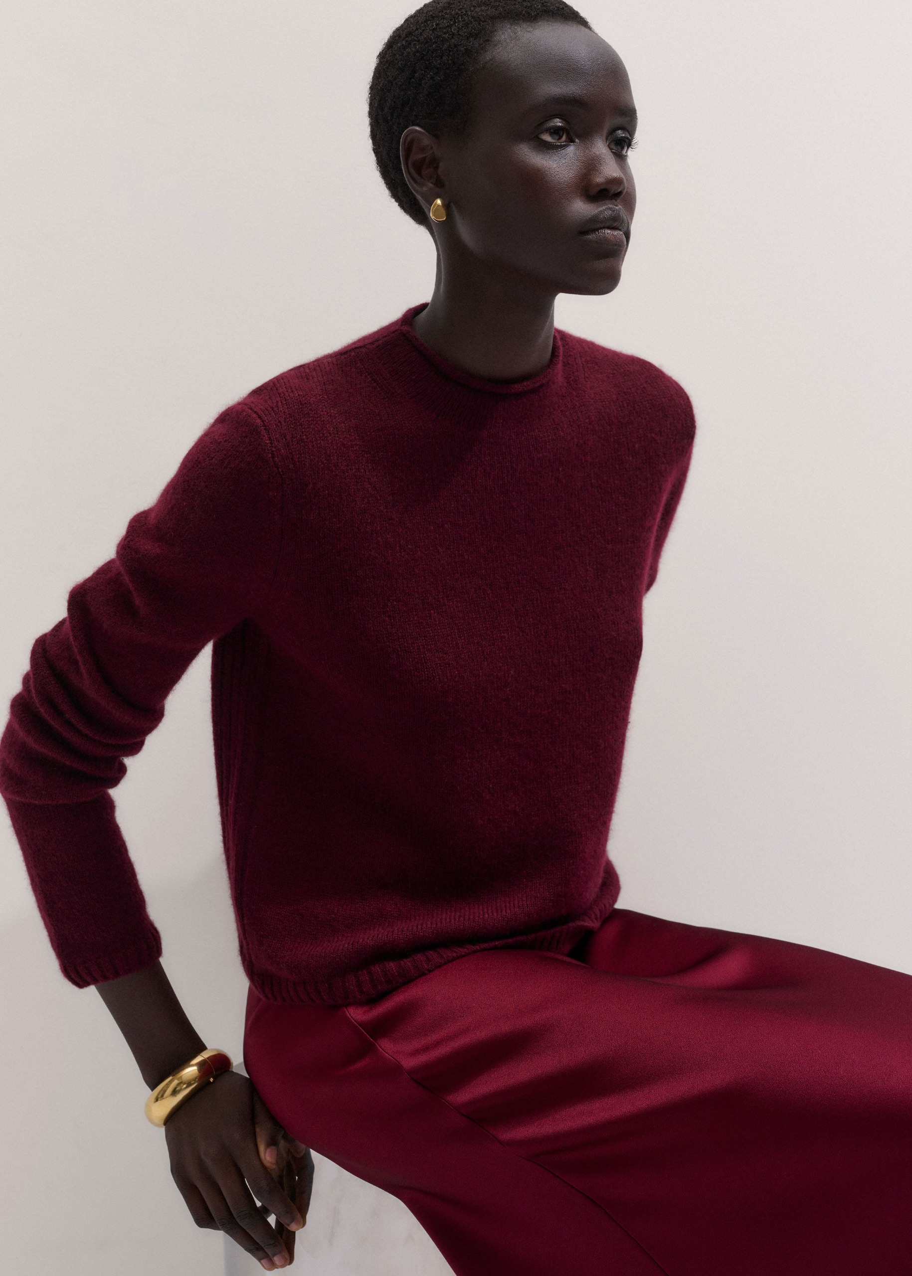 High Neck Straight Jumper