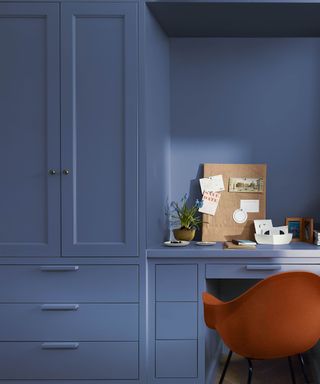 blue office room
