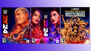 WWE 2K24 covers, stand, deluxe and 40 years of WrestleMania