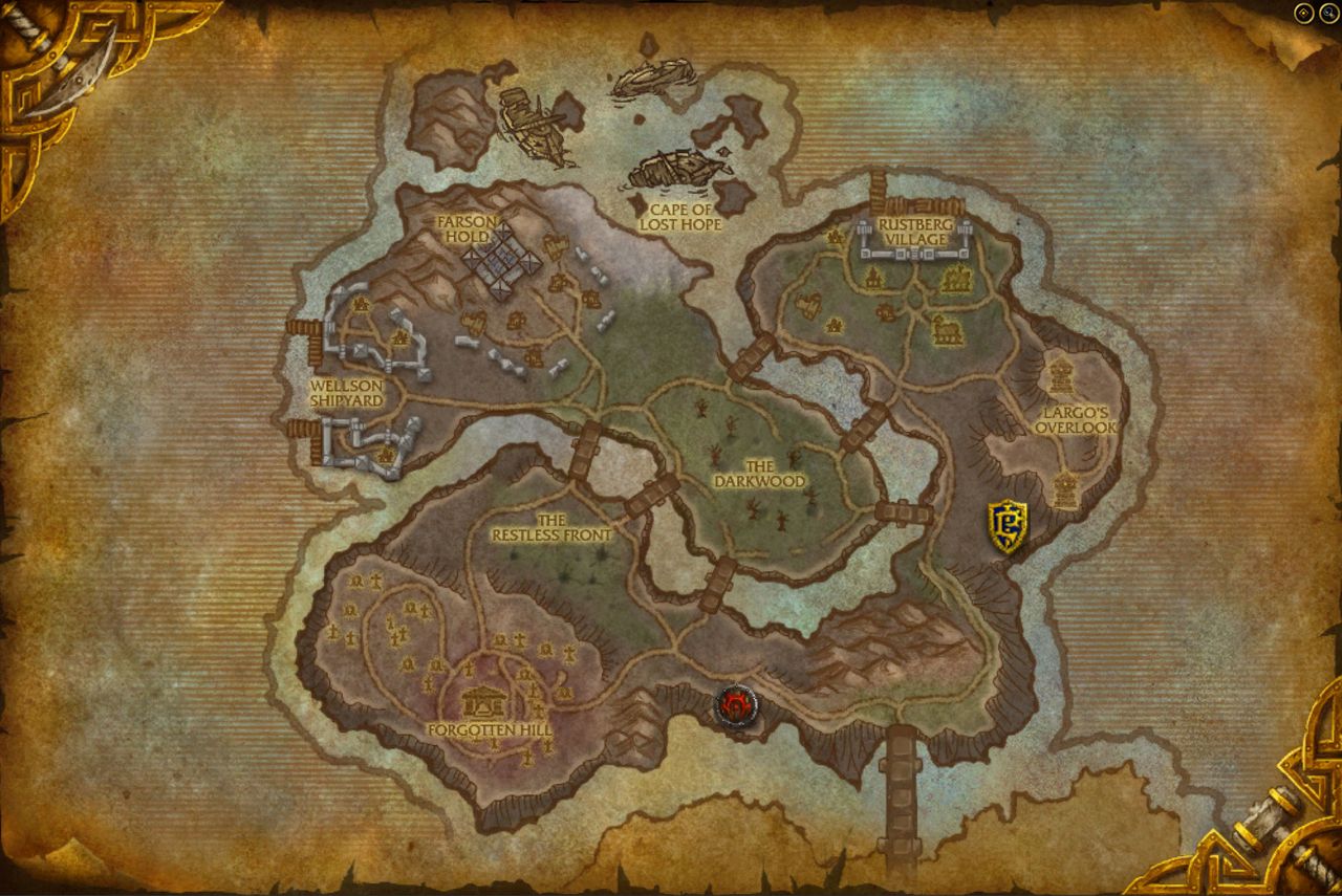 WoW Cataclysm map