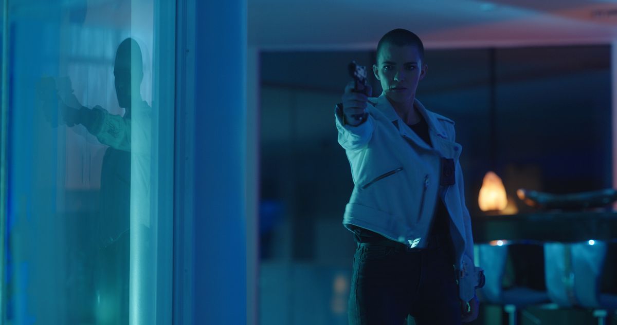 In &#039;Vanquish,&#039; Ruby Rose plays an ex-convict forced to pick up payments for a ring of corrupt cops after the disabled police officer (Morgan Freeman) she cares for holds her ailing daughter hostage.