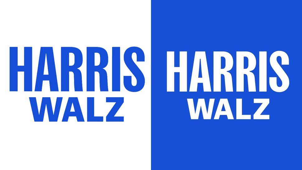 The Harris x Walz logo gets a subtle yet effective design tweak