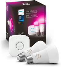 Philips Hue White and Colour Ambiance Smart Light Bulb Starter Kit:&nbsp;$124.99$79.99 at AmazonRecord-low -