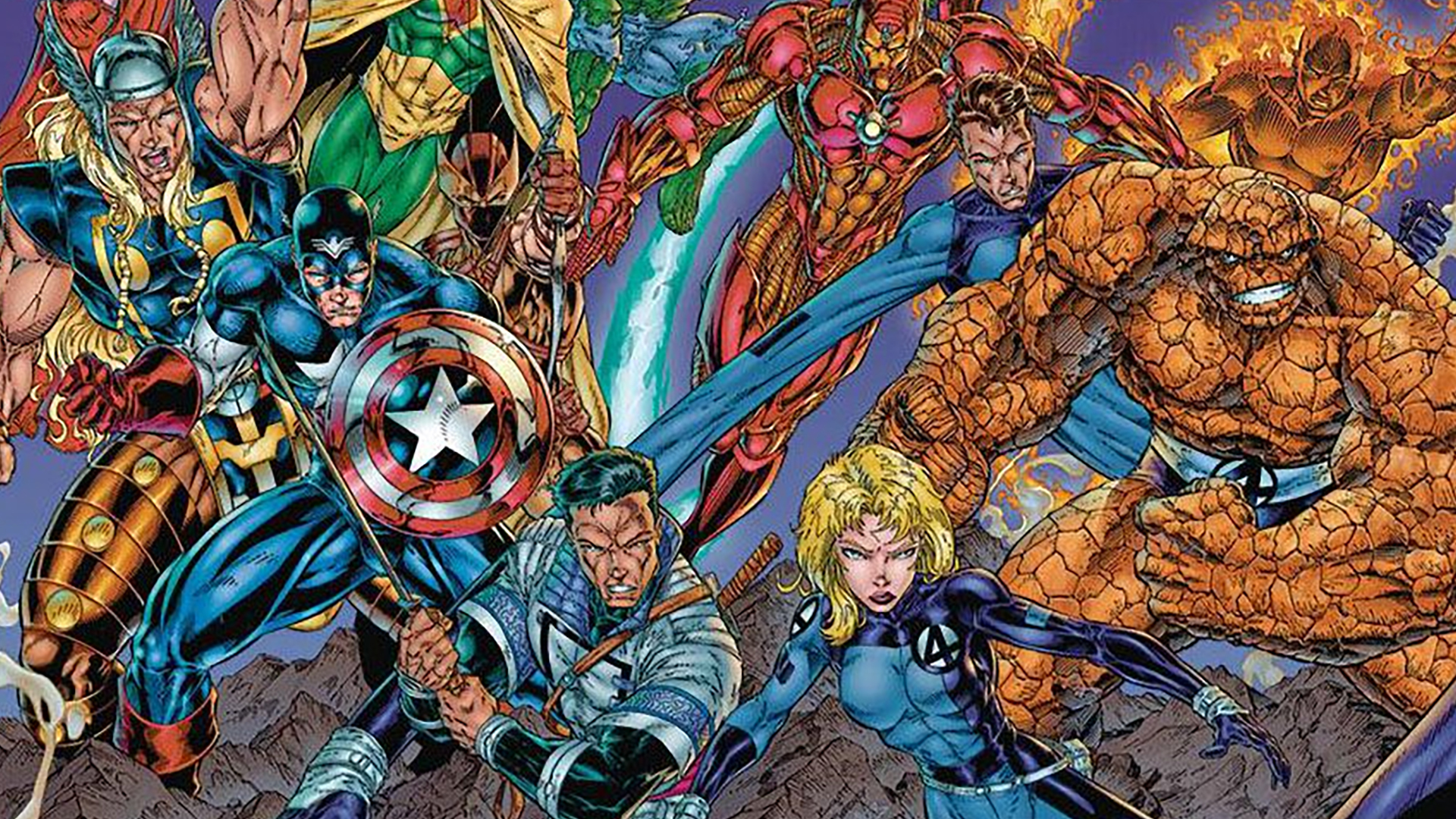 The Avengers and Fantastic Four of the Heroes Reborn timeline