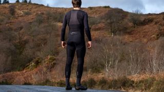 Endura GV500 Thermal bib tight pictured from the rear