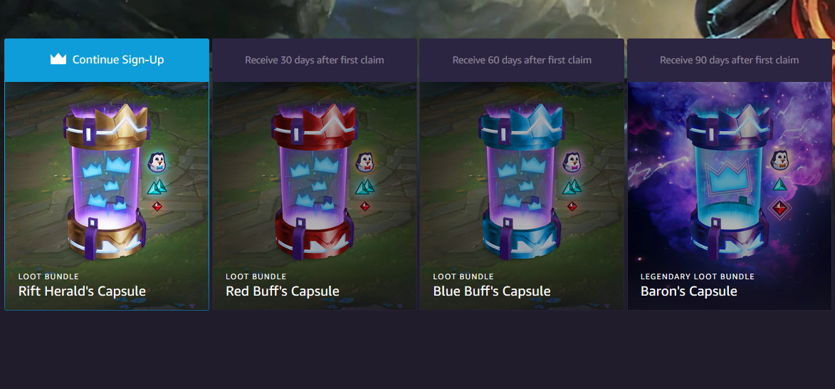 League of Legends players can claim four free Loot Capsules through