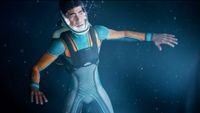 Scuba diver in Subnautica 2