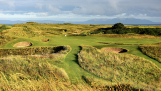 Royal Troon 8th hole 'Postage Stamp' pictured