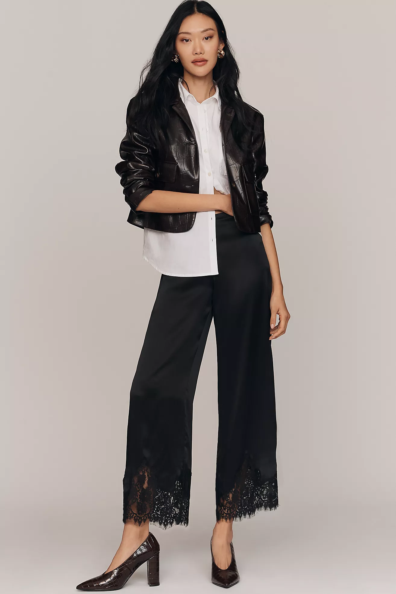 Reformation Carolina Silk Lace Pants