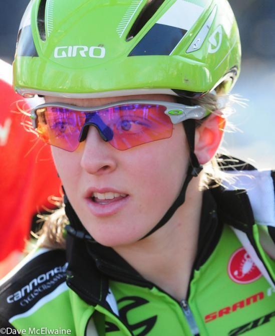 Kaitie Antonneau (Cannondale) was hoping for another stars and stripes jersey today