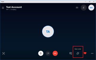 Skype share screen button