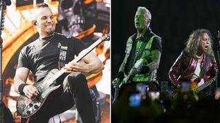 Mark Tremonti, James Hetfield and Kirk Hammett