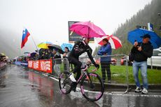 Tadej Pogačar on stage 16 of the Giro d'Italia