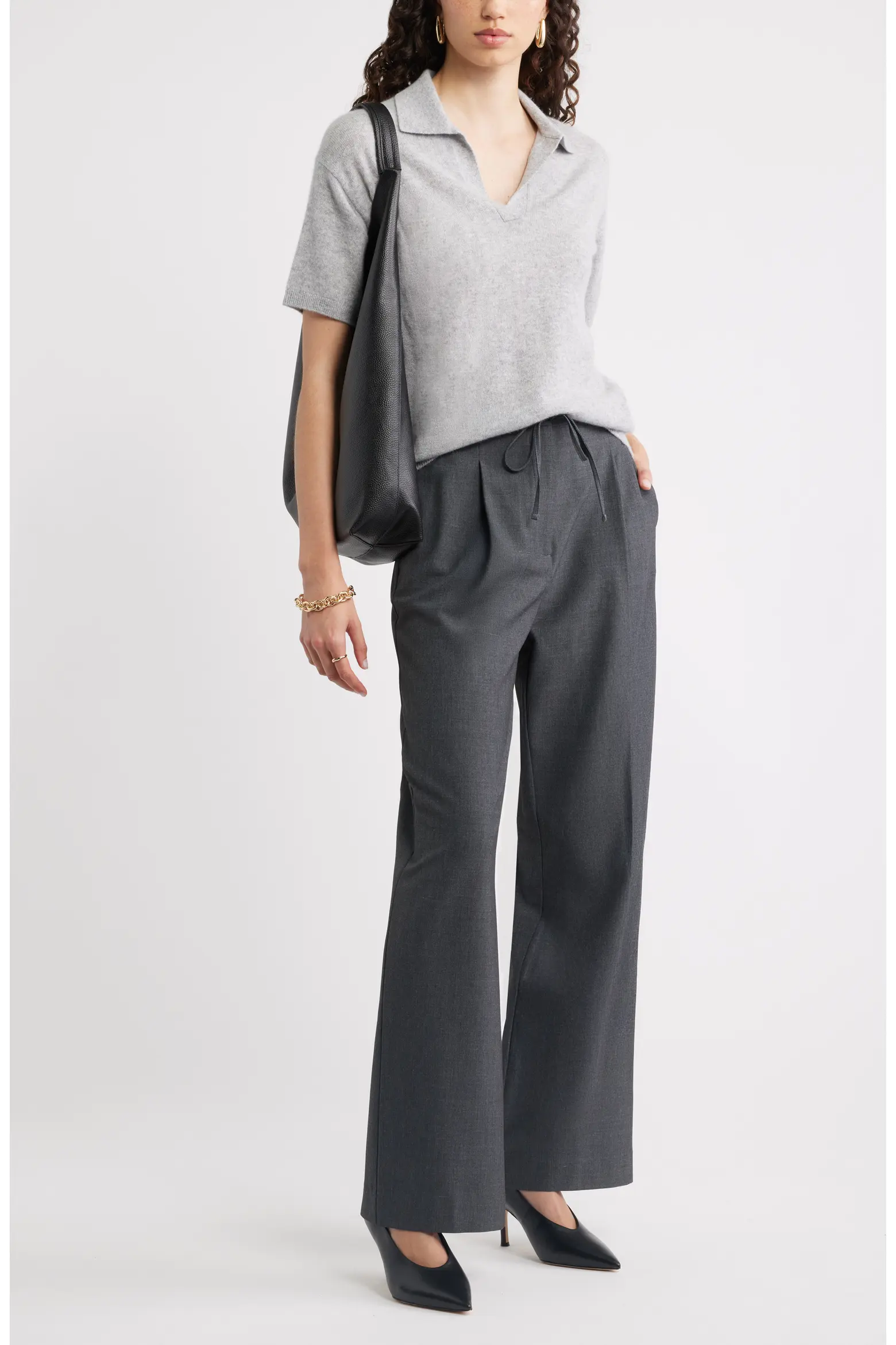 Nordstrom, Drawstring Wide Leg Pants