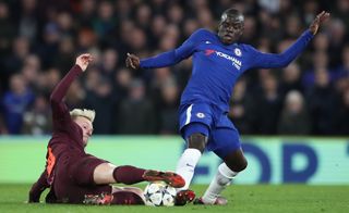 N’Golo Kante in action for Chelsea