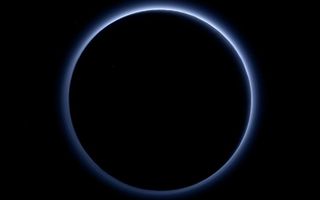 Pluto's Glowing Halo
