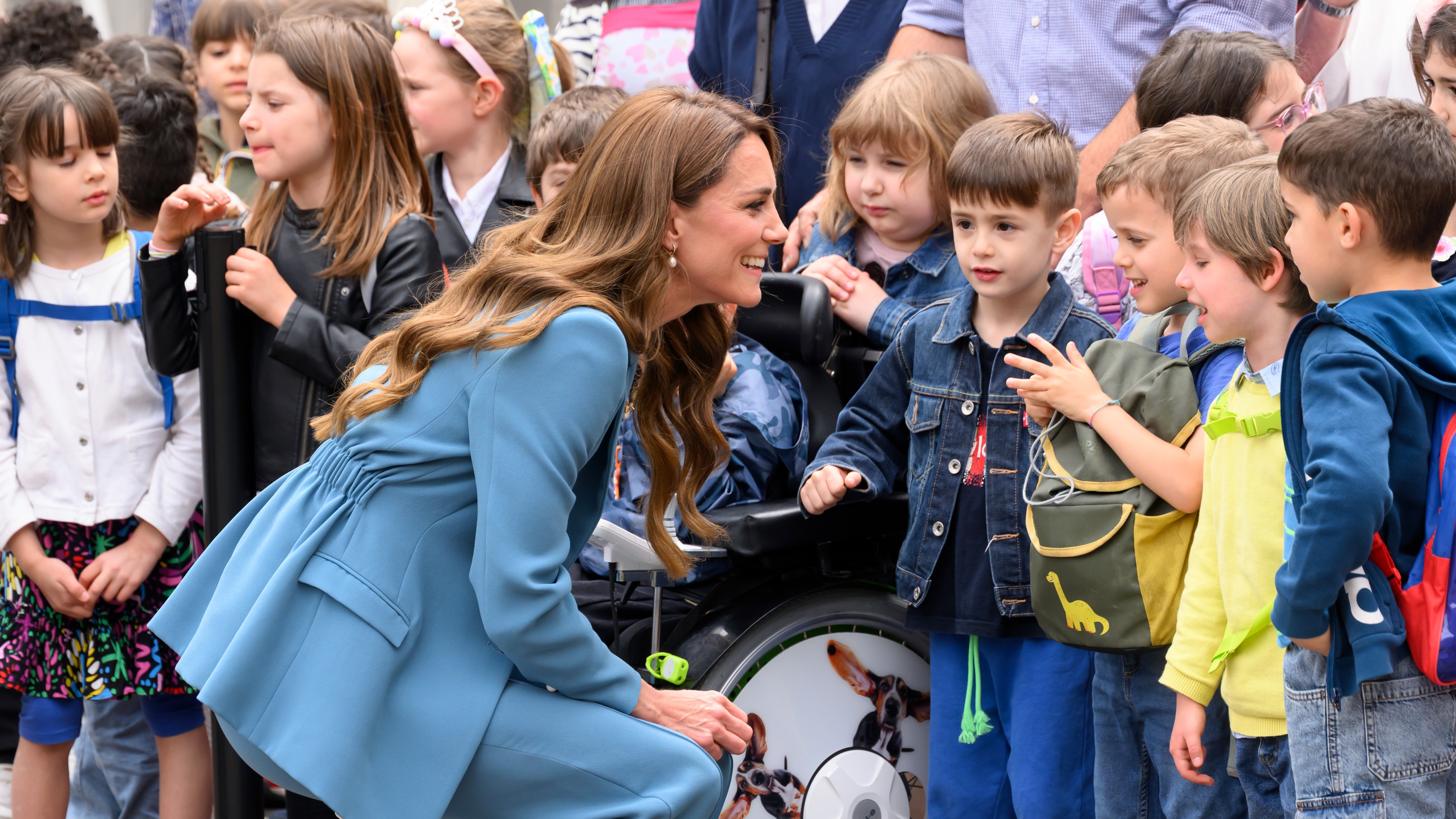 Catherine, Princess of Wales arrives at Piazza Camillo Prampolini, Reggio Emilia&amp;rsquo;s Town Hall and home to the Mayor&amp;rsquo;s office, during the first day of her visit to Reggio Emilia on May 13, 2026