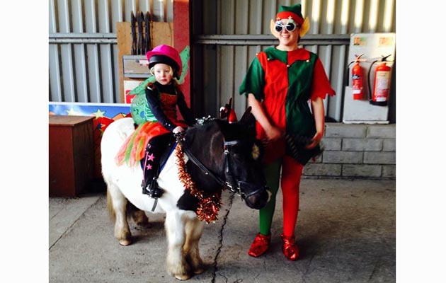 Sarah Anderson&rsquo;s daughter Ella and her pony Scrumpy