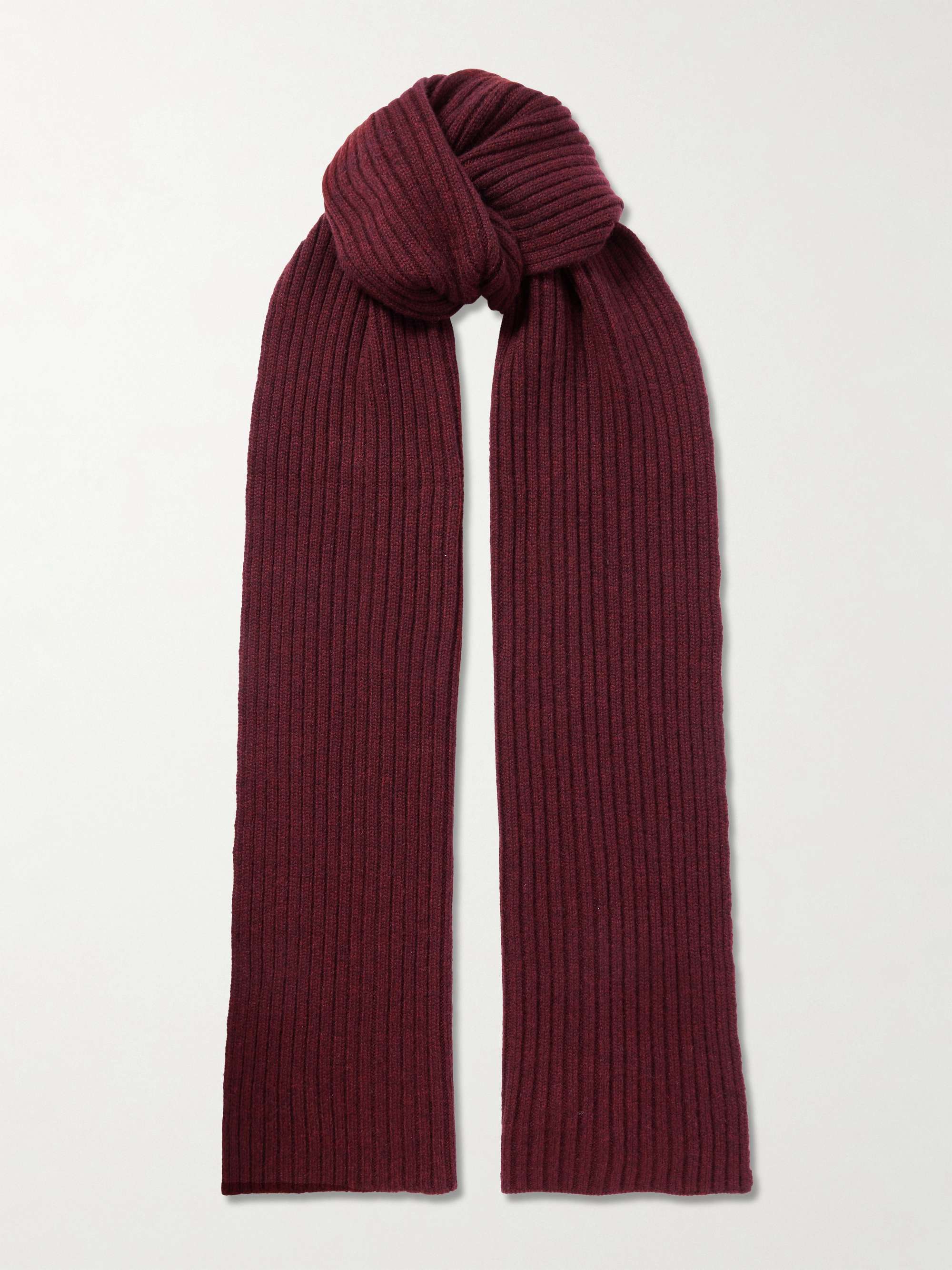 Nancy Ribbed Cashmere Scarf