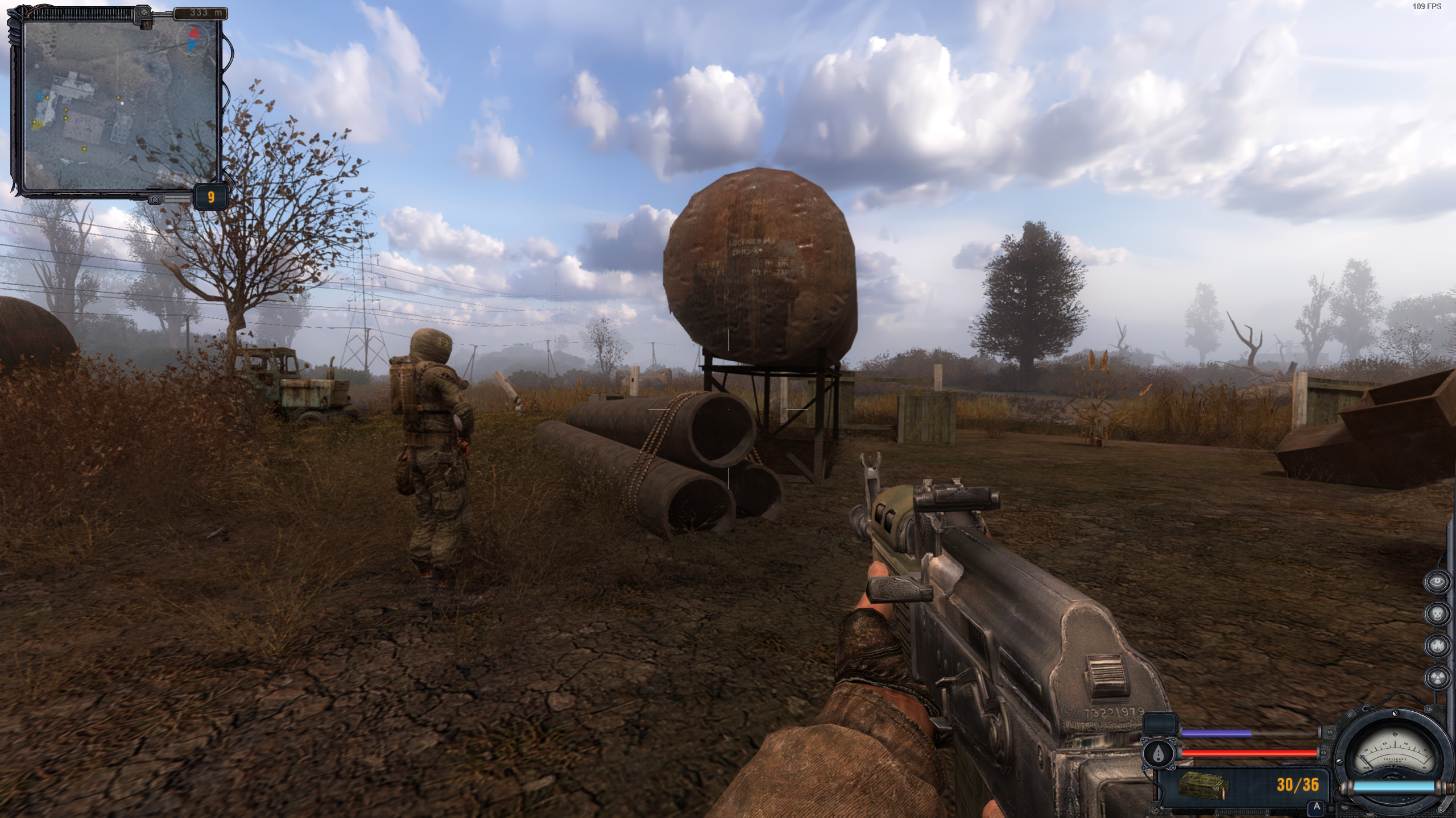 The old FPS counter at work in Stalker: Clear Sky.