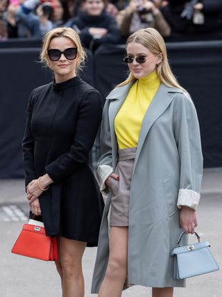 Reese Witherspoon and Ava Phillippe attends the Fendi Haute Couture Spring/Summer 2024 show as part of Paris Fashion Week on January 25, 2024 in Paris, France.
