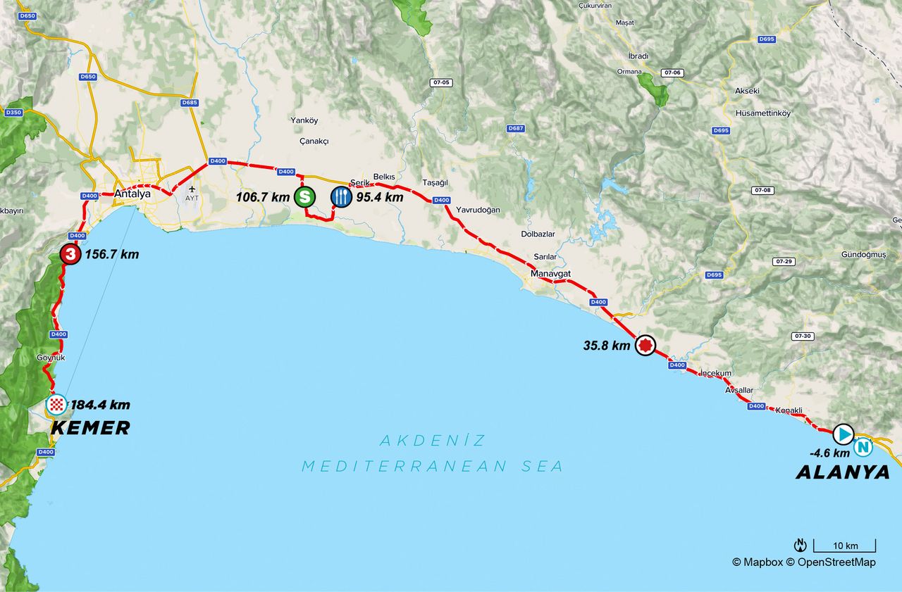 stage 4 map Tour of Turkey 2021
