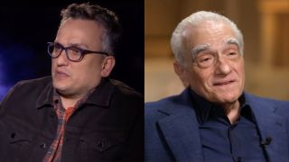 Joe Russo interview with Cinemablend for Avengers: Endgame Press Junket/Martin Scorsese on CBS This Morning (side by side)