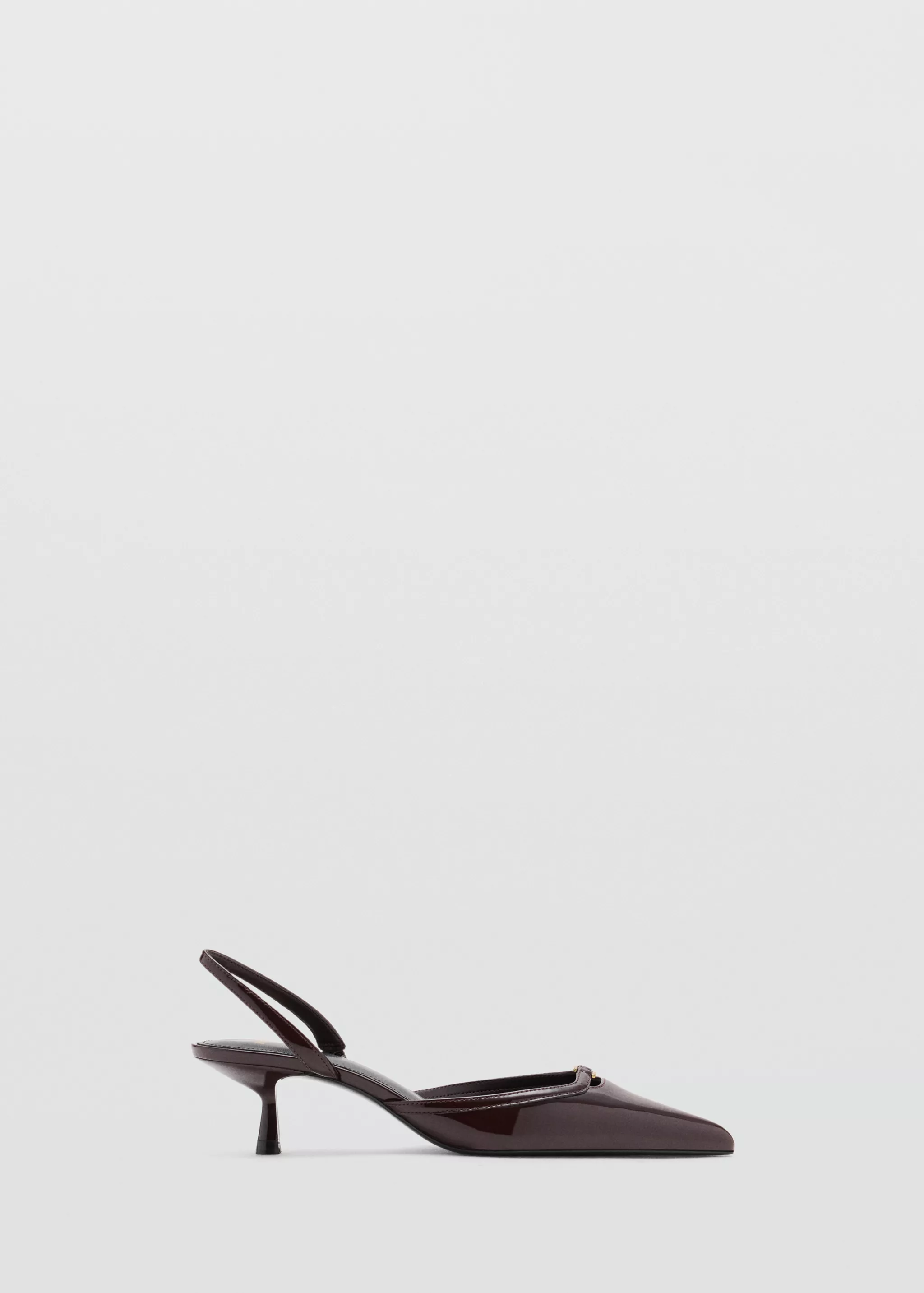 Kitten Heel Patent Leather Shoe - Women | Mango Usa