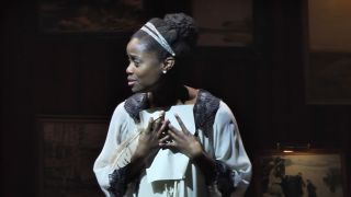 Natasha with her letters in Great Comet